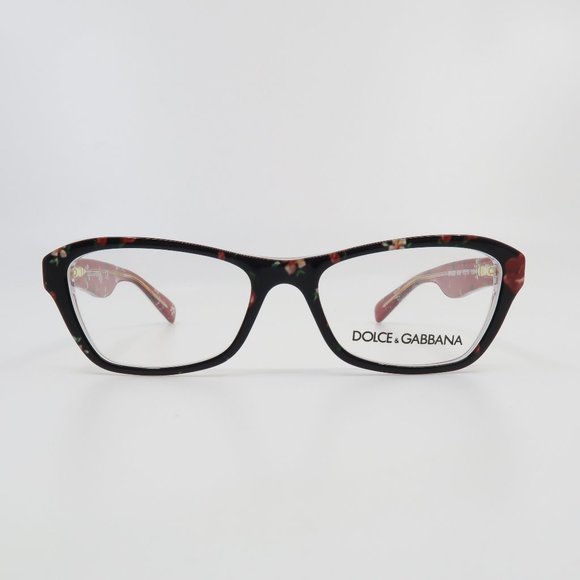 Dolce & Gabbana Other - Dolce & Gabbana DG 3202 2986 47mm Black & Flowers Girl's Rectangular Glasses.